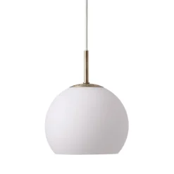 Ball glass Ø18 taklampa opal white