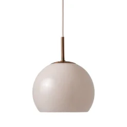 Ball glass Ø18 taklampa sand grey
