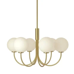 Ballon 6 taklampa satin brass