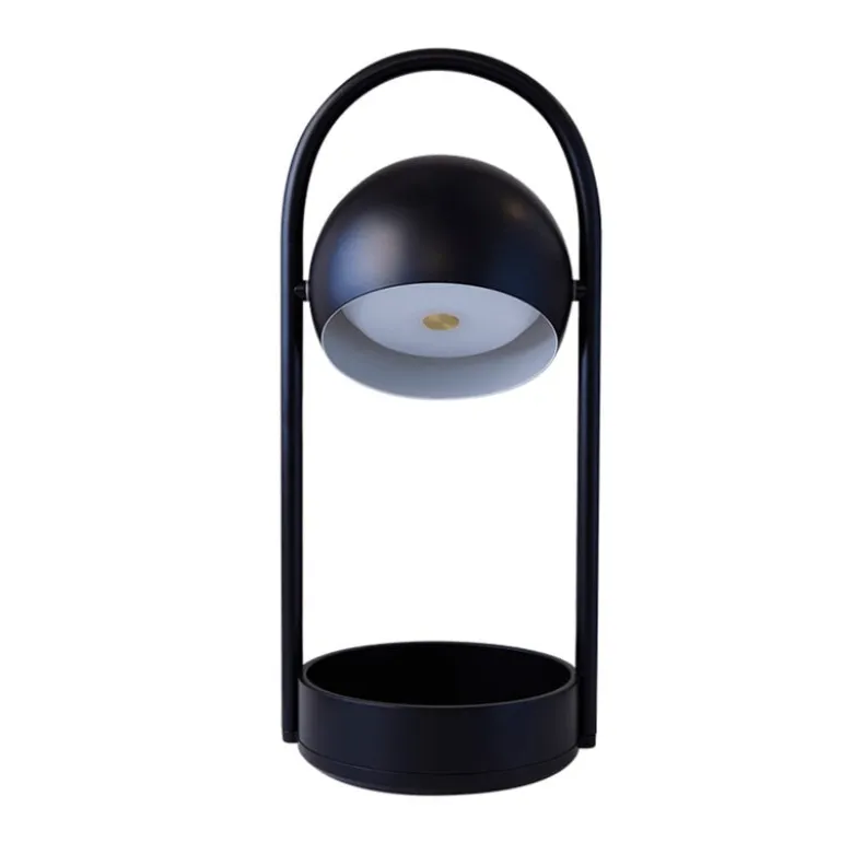 Ball portabel bordslampa black