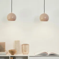 Ball Ø18 taklampa glossy nude
