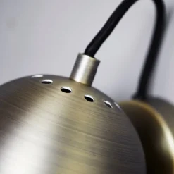Ball vägglampa matt antique brass