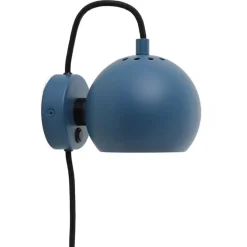 Ball vägglampa matt petrol blue