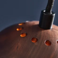 Ball wood Ø12 taklampa walnut