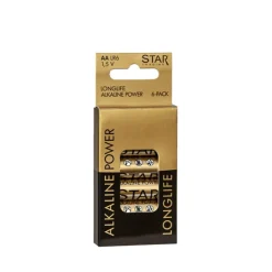 Batteri AA power alkaline 6-pack