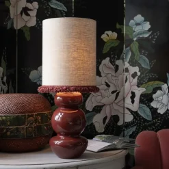 Becca H39 lampfot metall vinröd