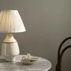 Becky bordslampa vit/mustard