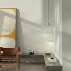 Belle Ø15 taklampa slipad aluminium