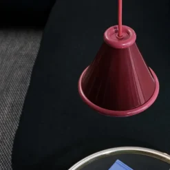Belle Ø15 taklampa wine red/red violet