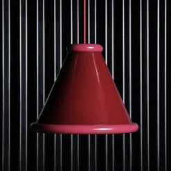 Belle Ø36 taklampa wine red/red violet