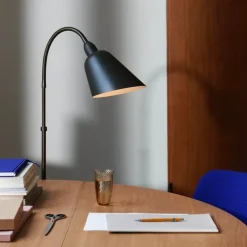 Bellevue AJ7 golvlampa stone grey/bronserad mässing
