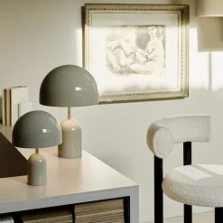 Bell portabel bordslampa grå