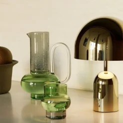 Bell portabel bordslampa guld