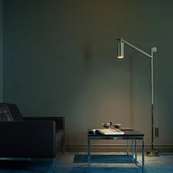BH 23 Bauhaus golvlampa nickel