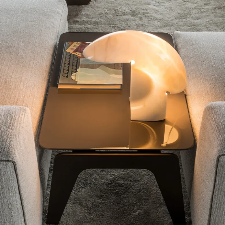 Biagio bordslampa vit marmor