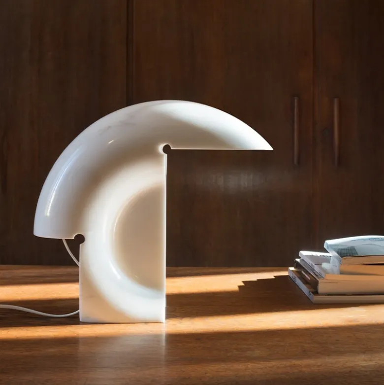 Biagio bordslampa vit marmor