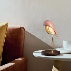 Bird bordslampa burnt brick