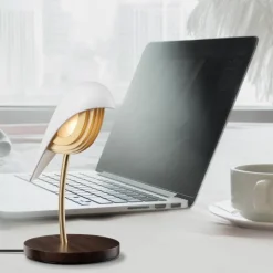 Bird bordslampa ivory white