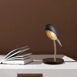 Bird bordslampa onyx black