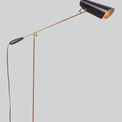 Birdy Golvlampa svart/mässing