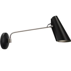 Birdy swing Vägglampa svart/stål