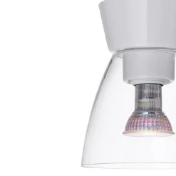 Bizzo plafond vit/klart glas