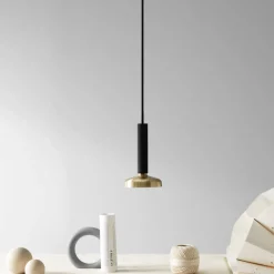 Blend 9 Pendant lamp Traffic white, brass