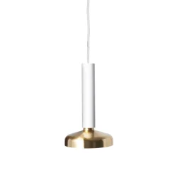 Blend 9 Pendant lamp Traffic white, brass