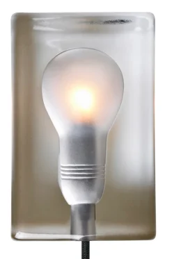 Block lamp bordslampa vit sladd