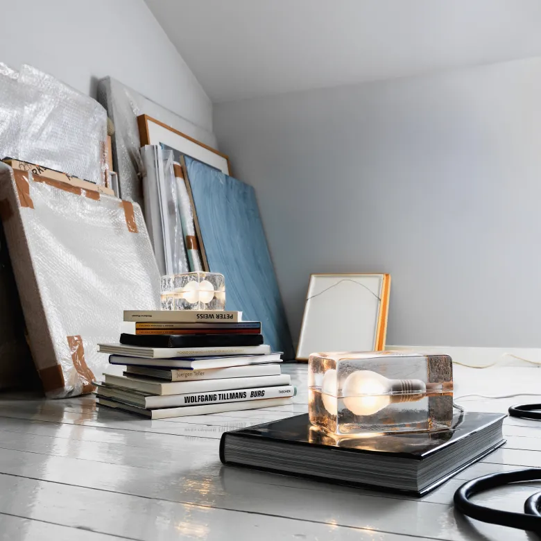 Block lamp mini bordslampa