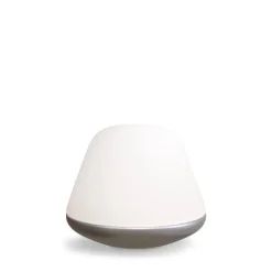 Bloom Ø20 bordslampa satin silver/opal