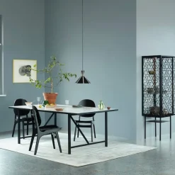 Bloom taklampa black noir warm white stripes
