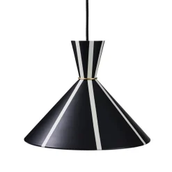 Bloom taklampa black noir warm white stripes