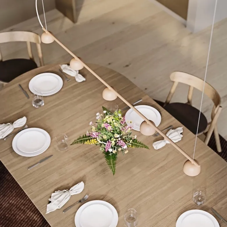 Blush rail 5 taklampa warm beige