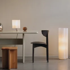 Boe H80 Golvlampa Silver/Natur