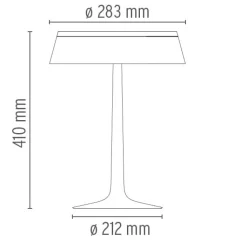 Bon Jour Bordslampa koppar