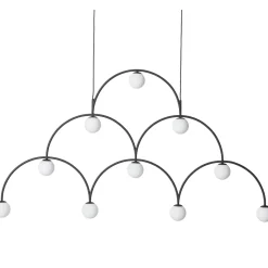 Bounce 169 Pendant lamp Black, opal