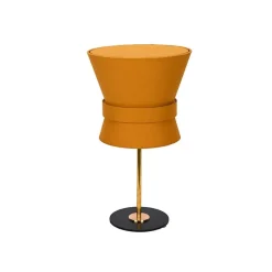 Bow bordslampa rå mässing/yellow ochre