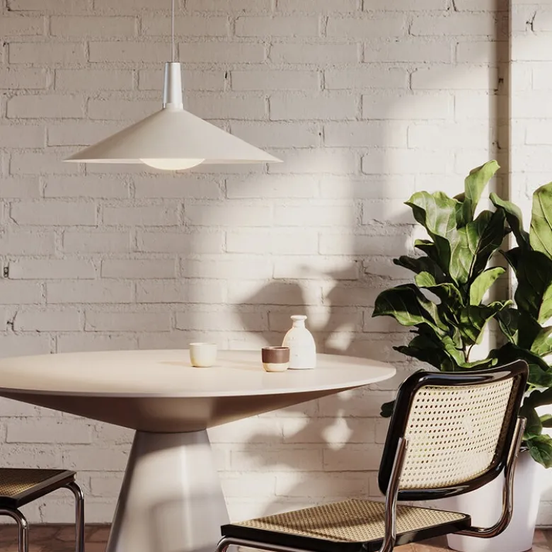 Bower Taklampa Large Vit med Oval II