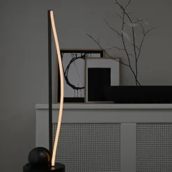 Bow golvlamp bronze