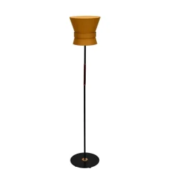 Bow liten golvlampa svart/yellow ochre