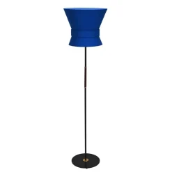 Bow stor golvlampa svart/midnight blue