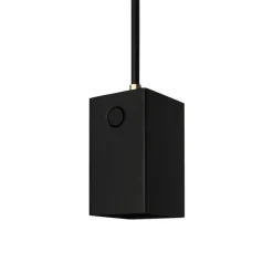 Box taklampa svart