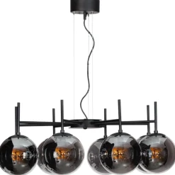 Boyle 8-låg taklampa rökgrå