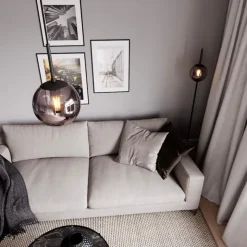 Boyle taklampa rökgrå