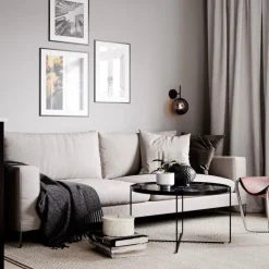 Boyle vägglampa rökgrå