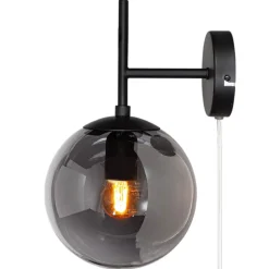 Boyle vägglampa rökgrå