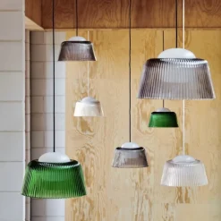 Brim 245 taklampa smoked grey glass
