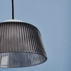 Brim 245 taklampa smoked grey glass