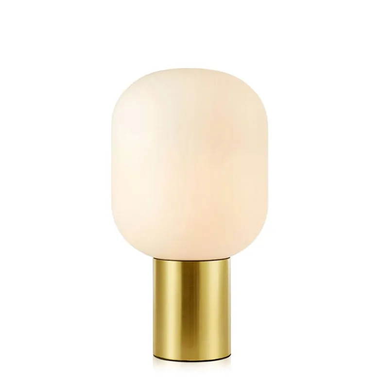 Brooklyn 44cm bordslampa borstad mässing